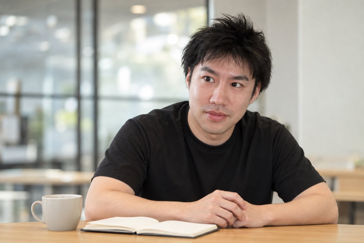 質問を聞く澤 万純さん